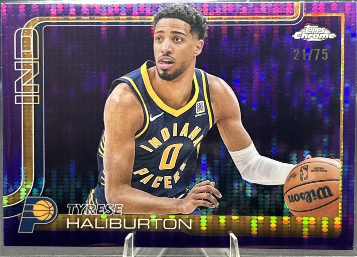 Tyrese Haliburton [Pulsar Purple Refractor] #3
