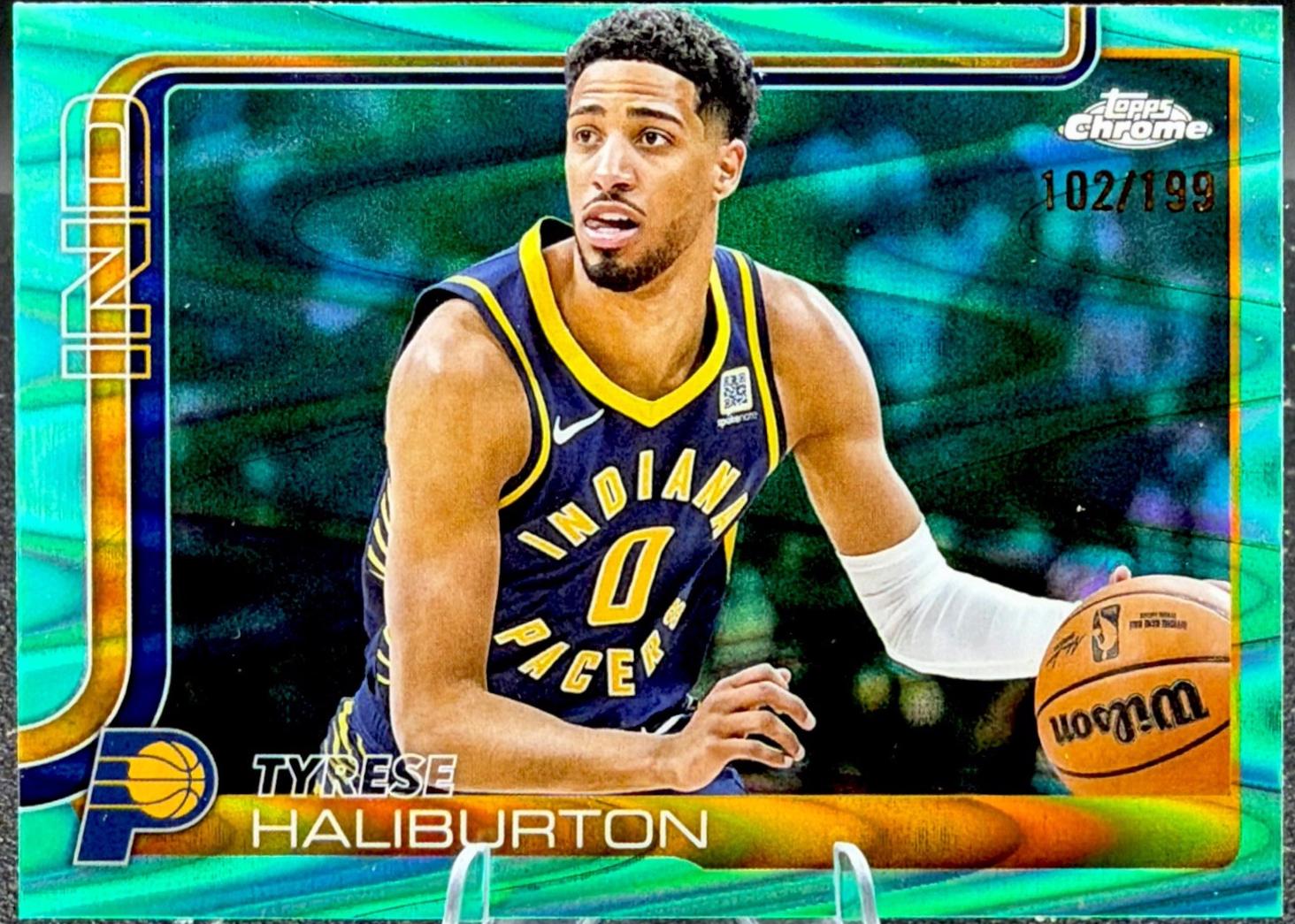 Tyrese Haliburton [RayWave Aqua Refractor] #3