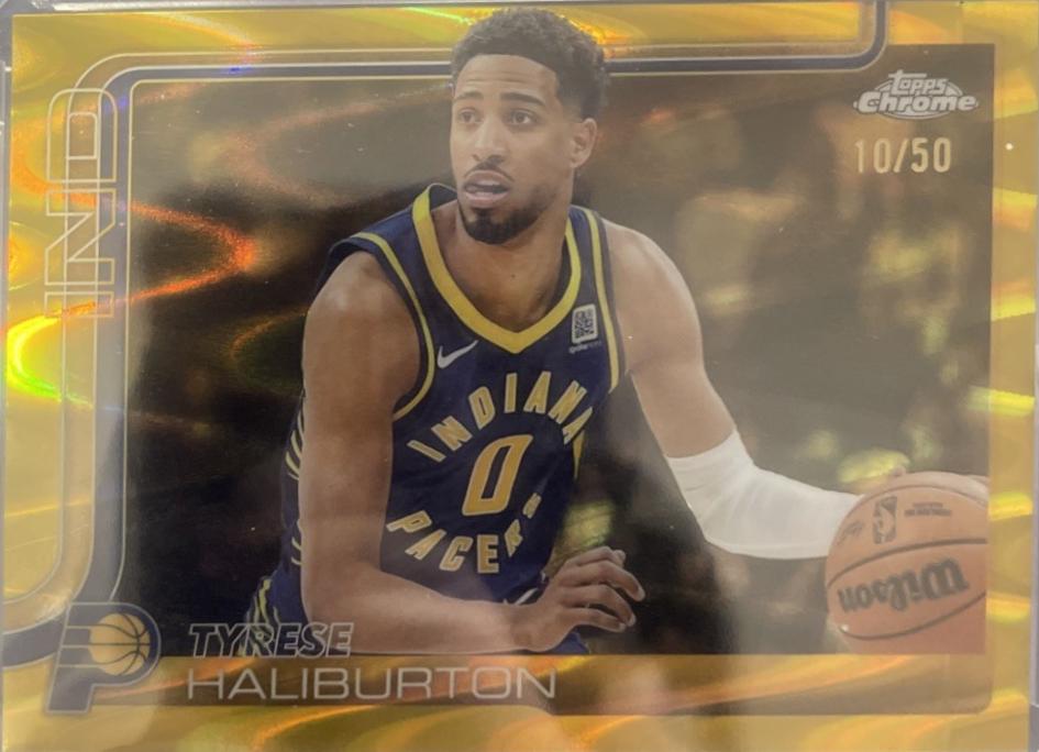 Tyrese Haliburton [RayWave Gold Refractor] #3
