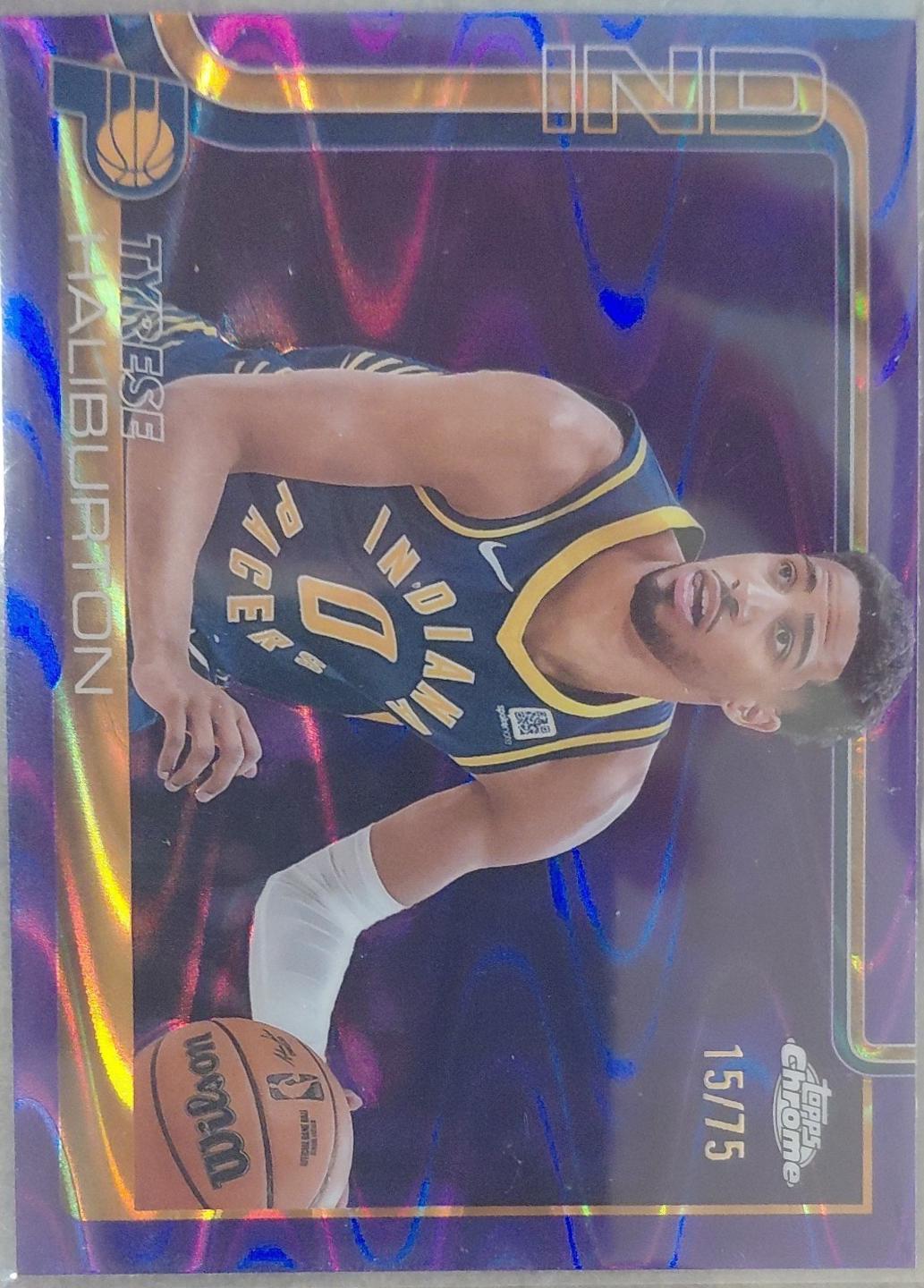Tyrese Haliburton [RayWave Purple Refractor] #3