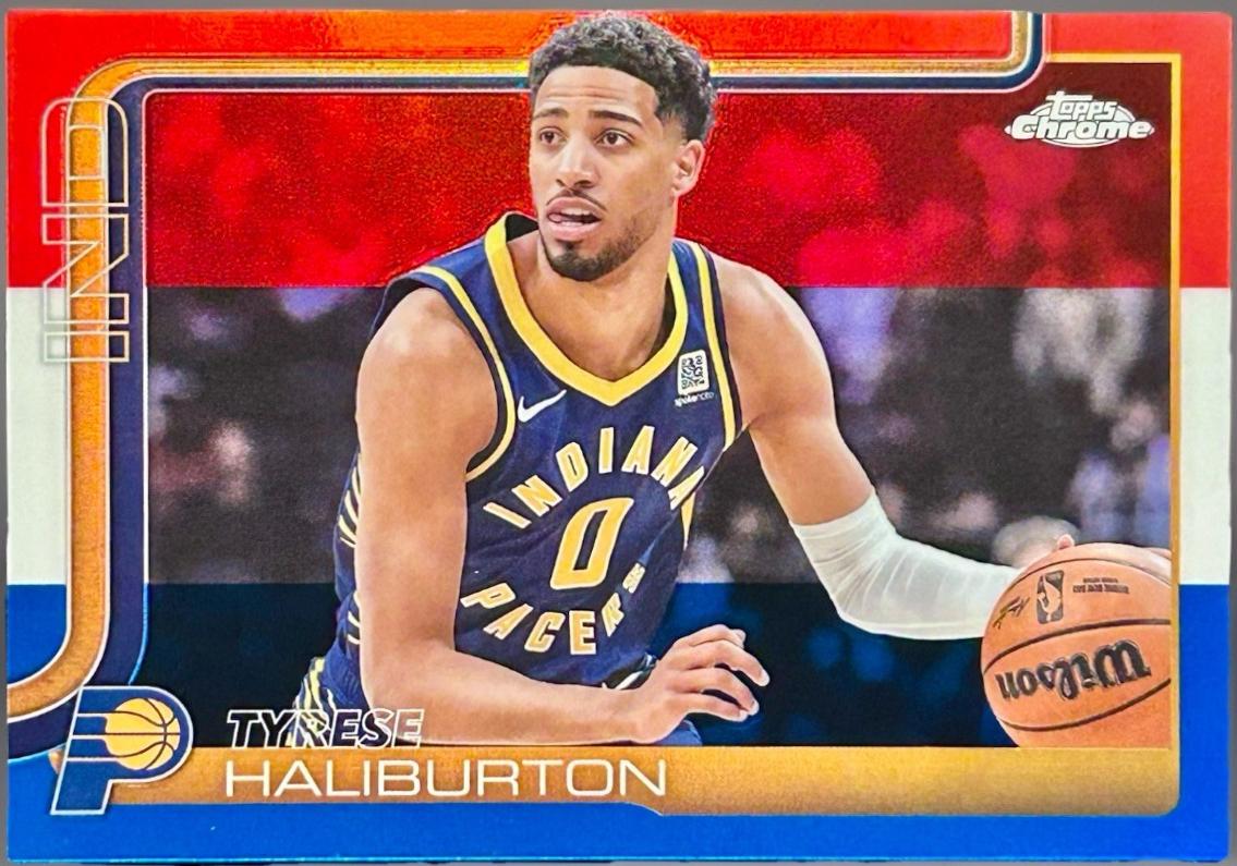 Tyrese Haliburton [Red White Blue Refractor] #3