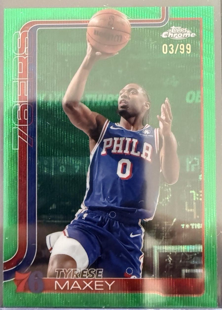 Tyrese Maxey [Green Wave Refractor] #185