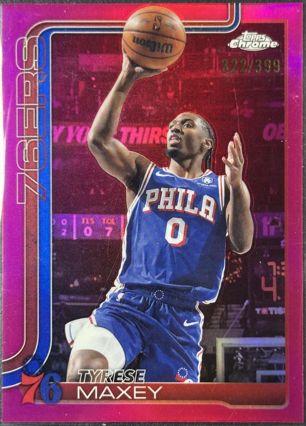 Tyrese Maxey [Magenta Refractor] #185