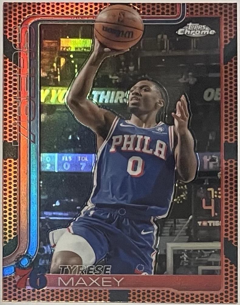 Tyrese Maxey [Orange Refractor] #185