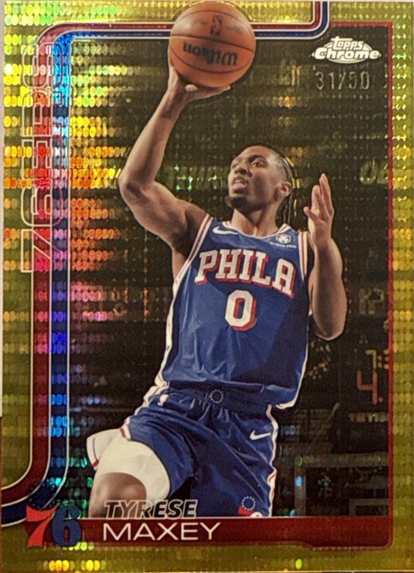 Tyrese Maxey [Pulsar Gold Refractor] #185
