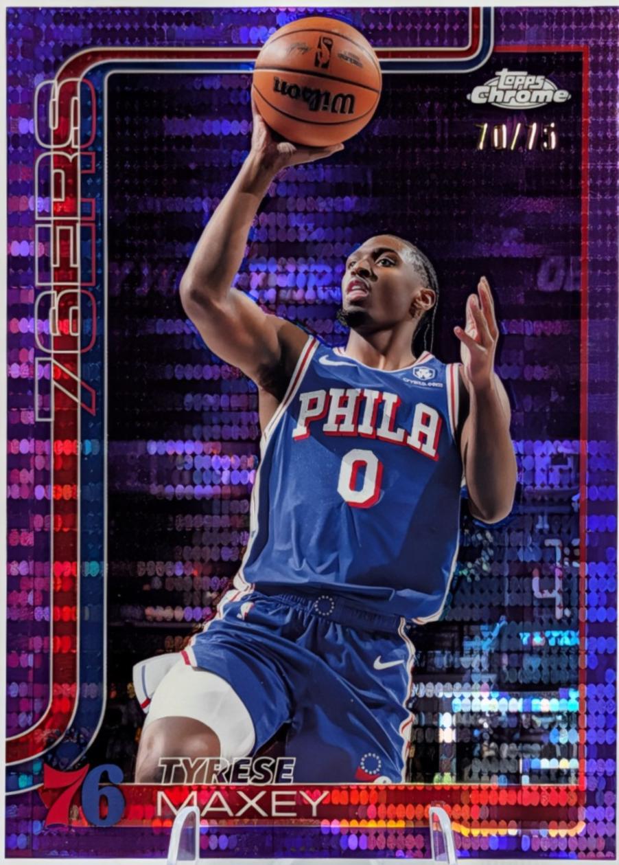 Tyrese Maxey [Pulsar Purple Refractor] #185
