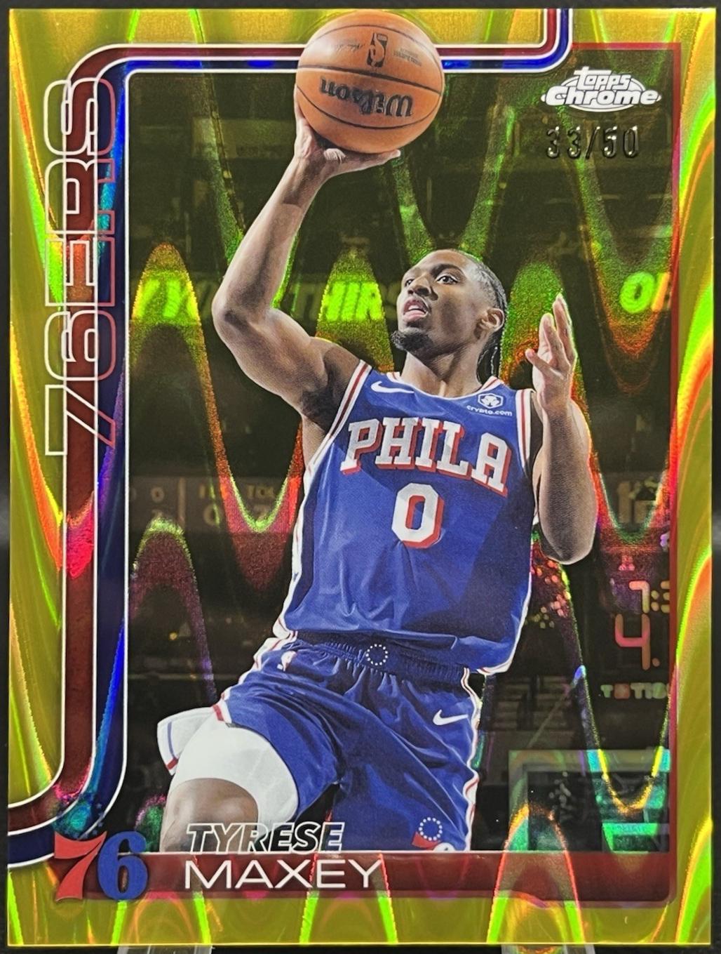 Tyrese Maxey [RayWave Gold Refractor] #185