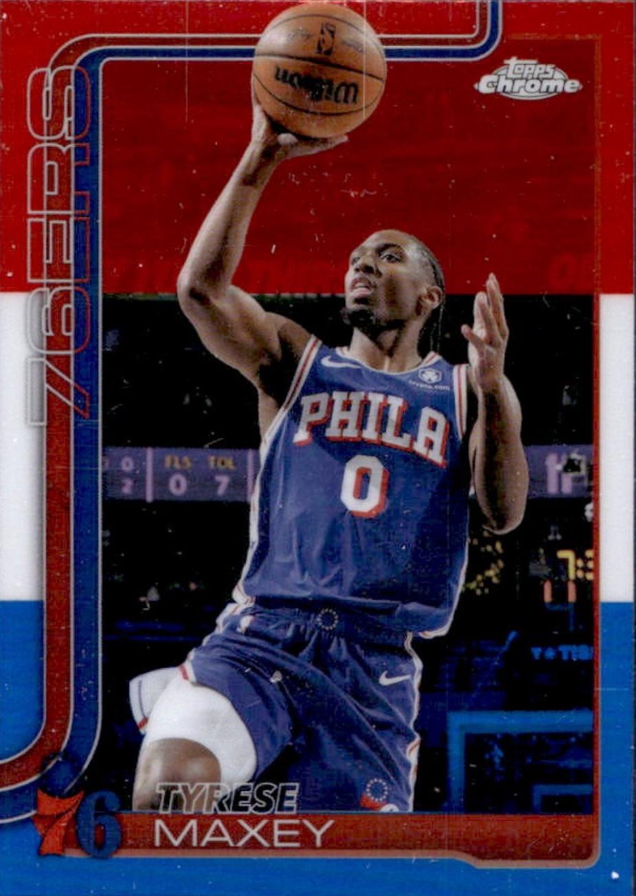 Tyrese Maxey [Red White Blue Refractor] #185