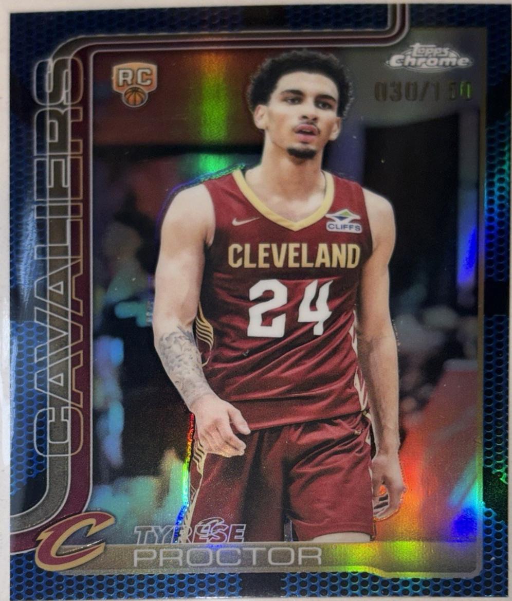 Tyrese Proctor [Blue Basketball Refractor] #300