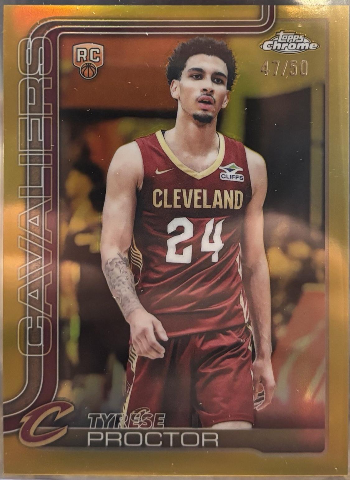 Tyrese Proctor [Gold Basketball Refractor] #300