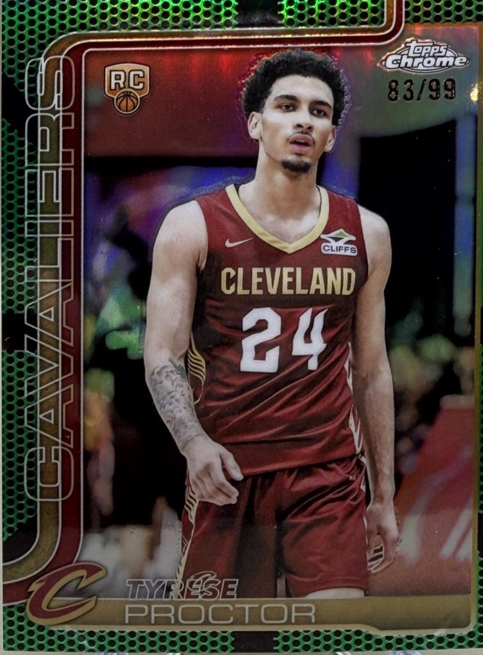 Tyrese Proctor [Green Basketball Refractor] #300