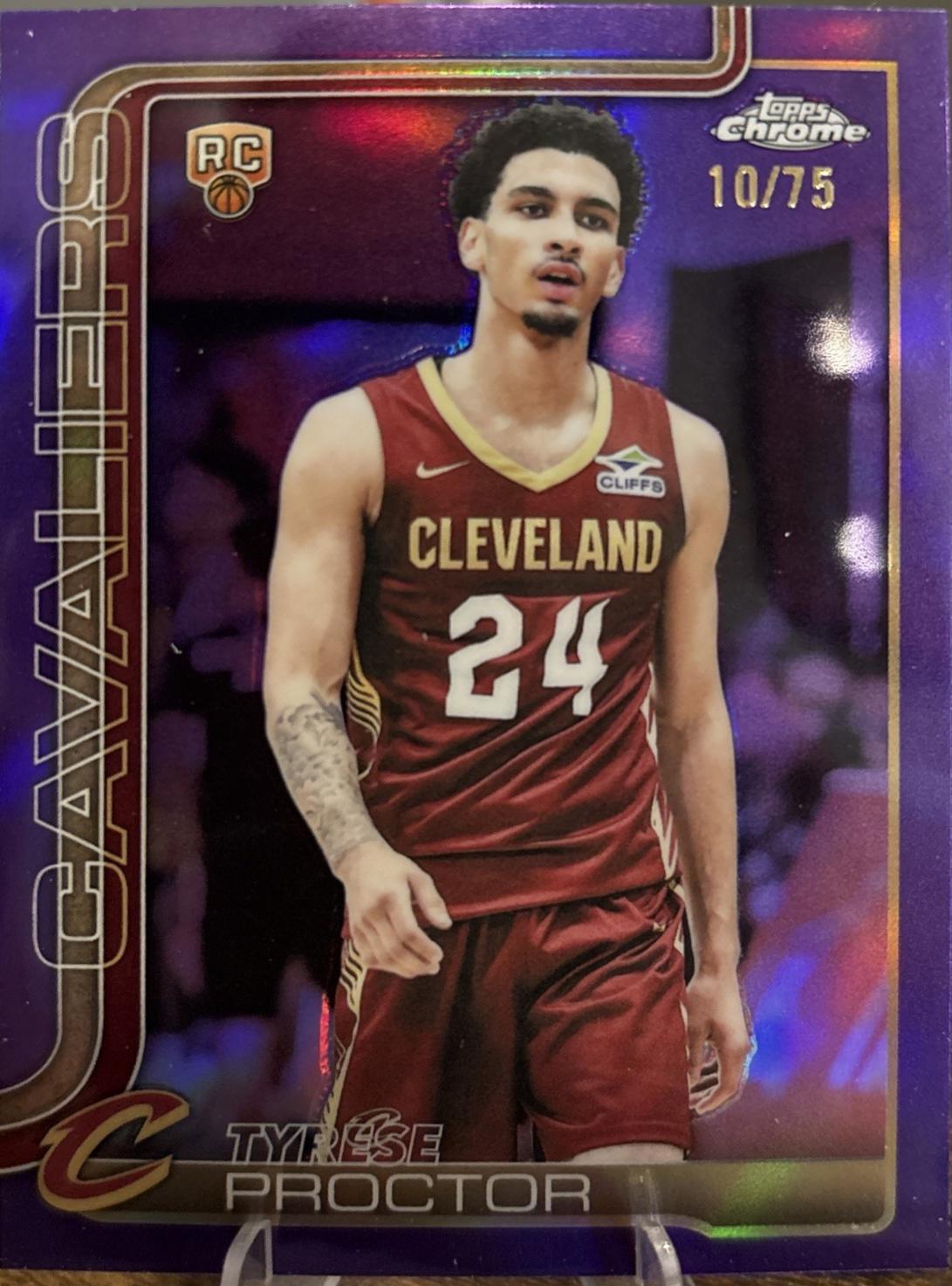Tyrese Proctor [Purple Basketball Refractor] #300