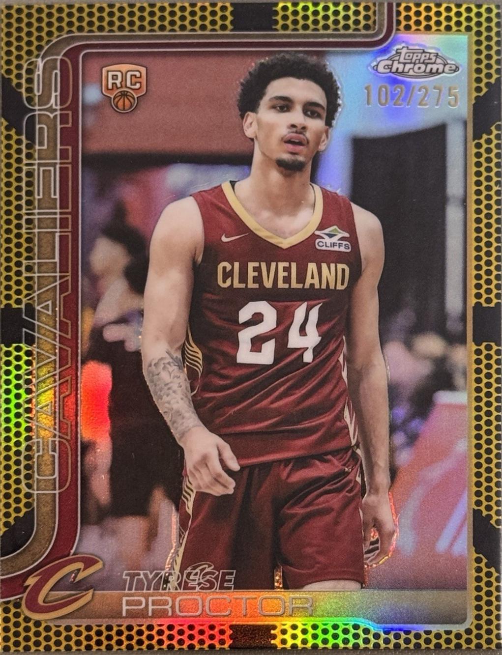 Tyrese Proctor [Yellow Basketball Refractor] #300