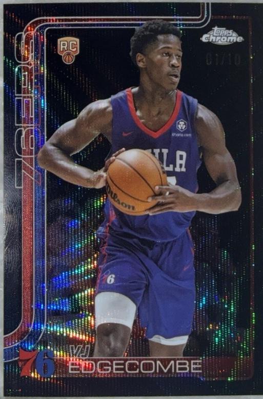 VJ Edgecombe [Black Basketball Refractor] #253