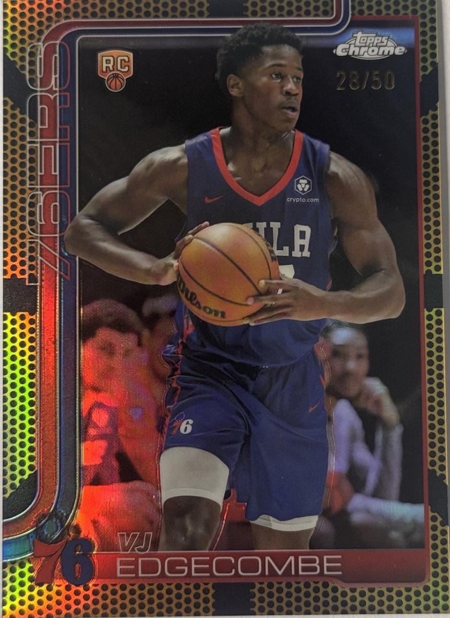 VJ Edgecombe [Gold Basketball Refractor] #253