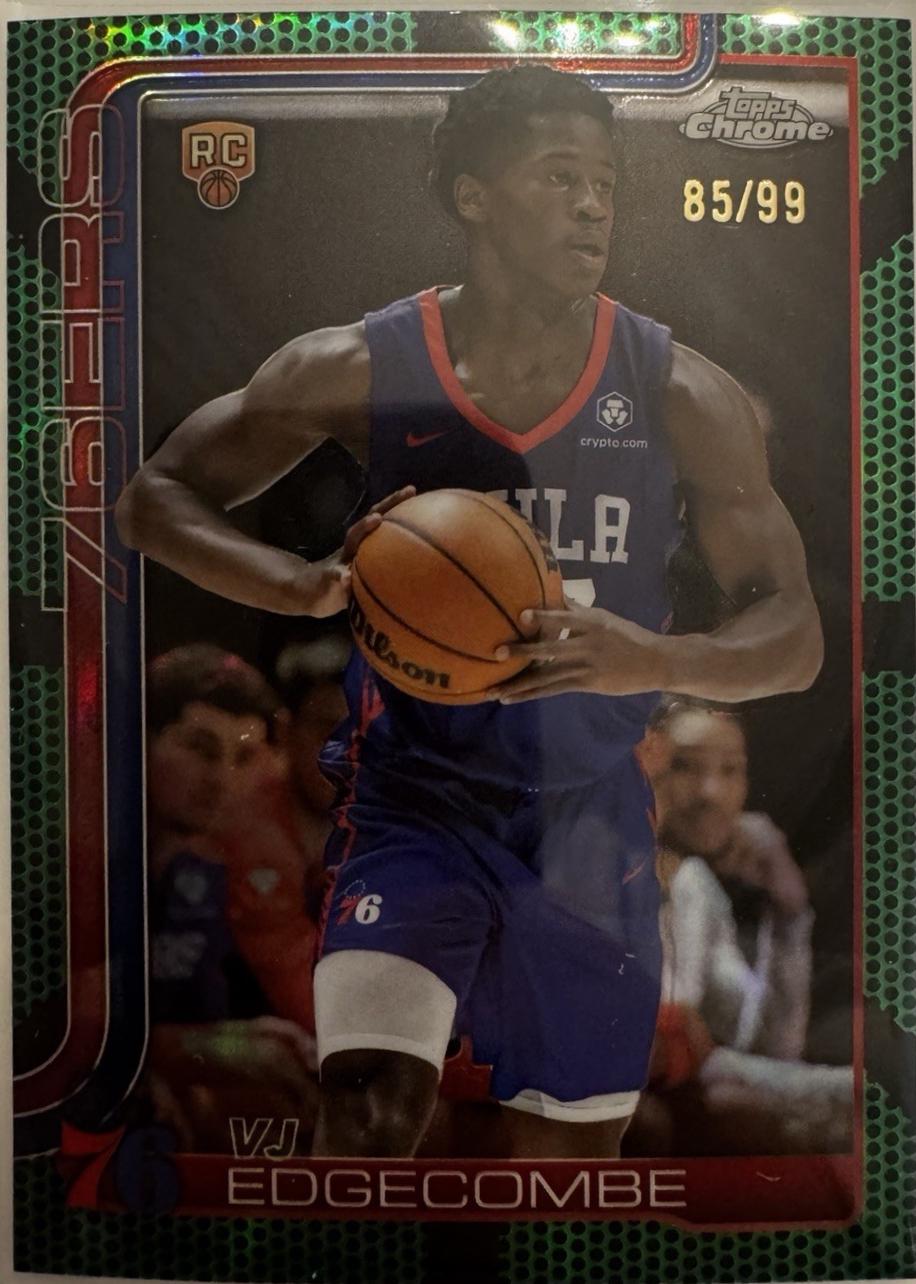 VJ Edgecombe [Green Basketball Refractor] #253