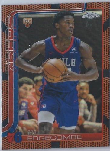 VJ Edgecombe [Orange Basketball Refractor] #253