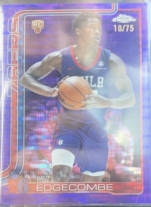 VJ Edgecombe [Purple Basketball Refractor] #253
