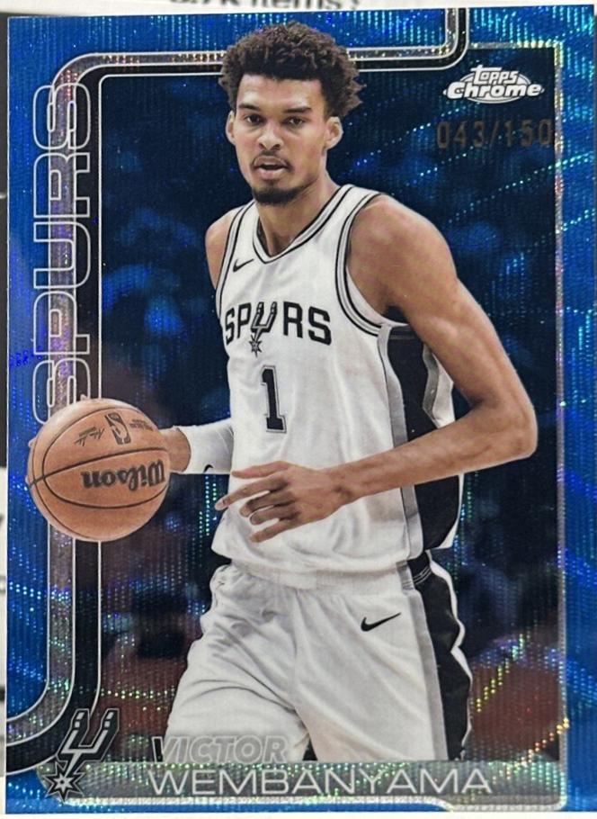 Victor Wembanyama [Blue Wave Refractor] #221