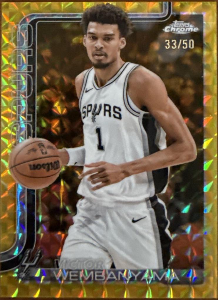 Victor Wembanyama [Gold Geometric Refractor] #221