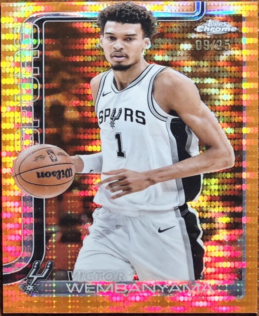 Victor Wembanyama [Pulsar Orange Refractor] #221