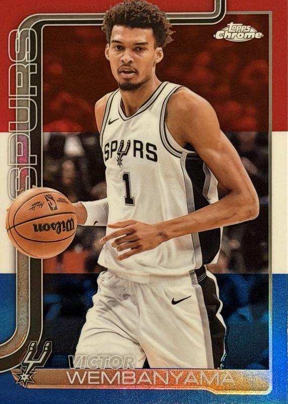 Victor Wembanyama [Red White Blue Refractor] #221