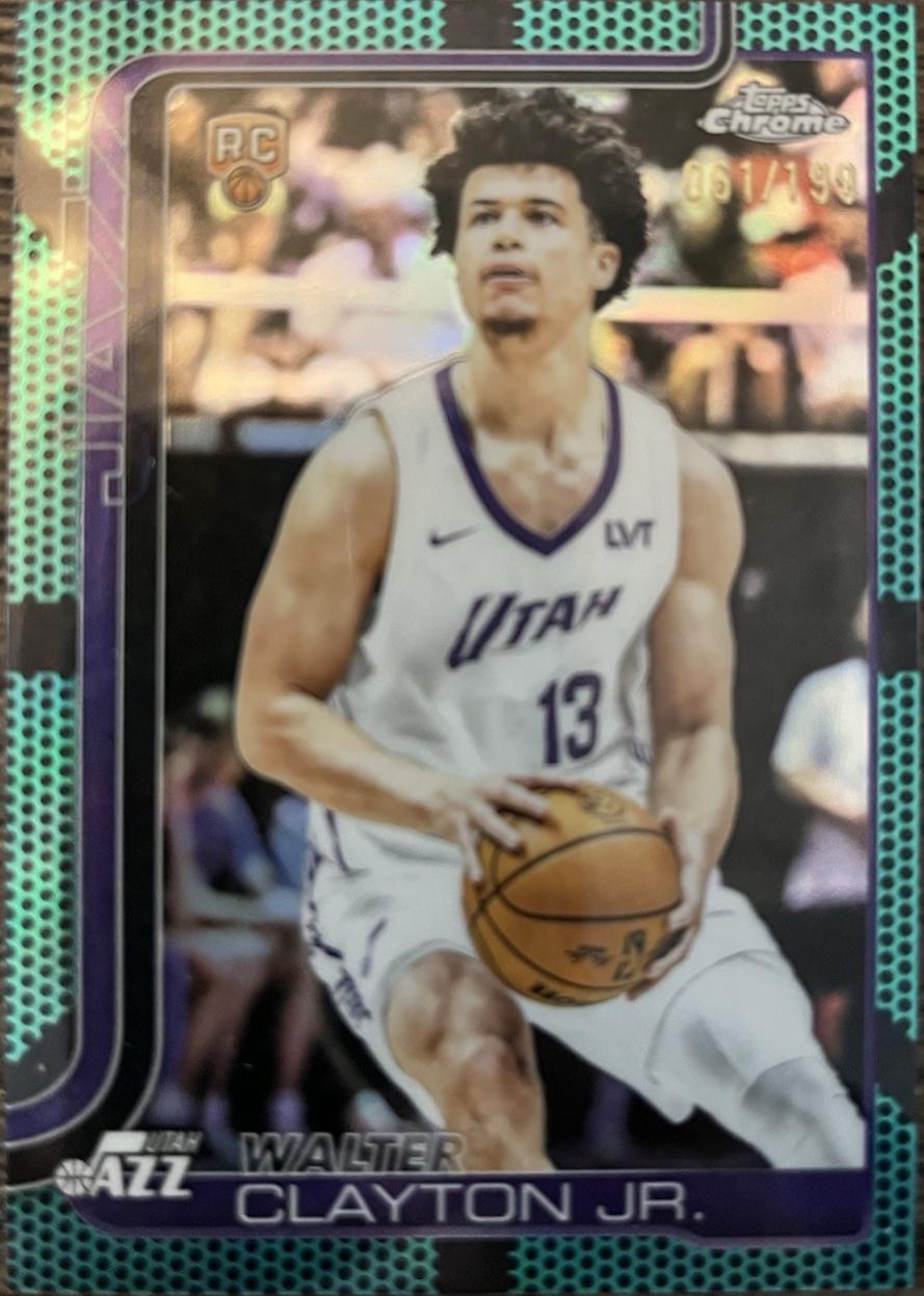 Walter Clayton Jr. [Aqua Basketball Refractor] #268