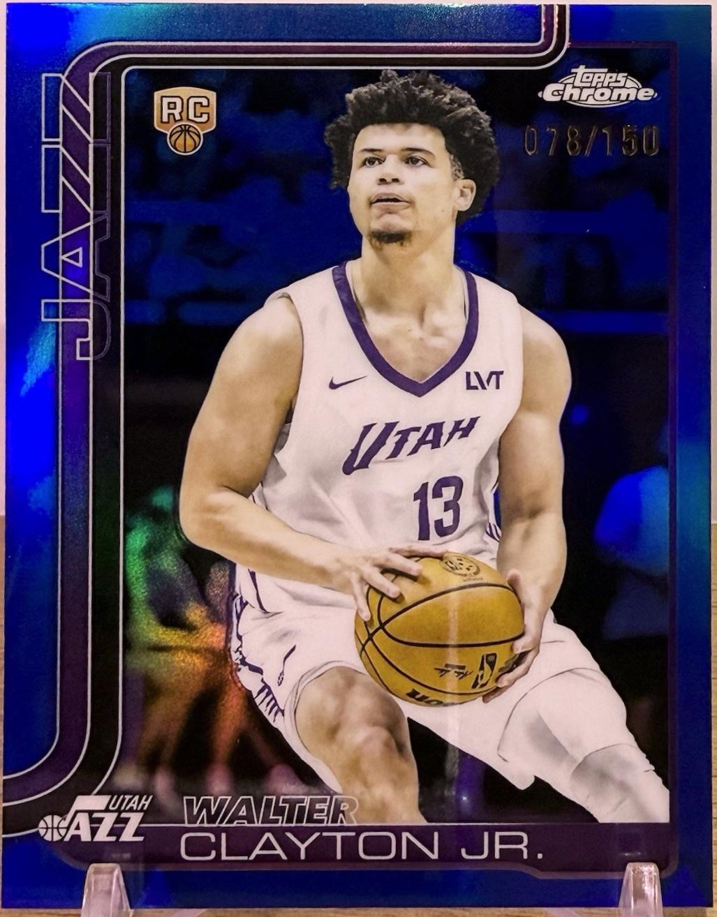 Walter Clayton Jr. [Blue Basketball Refractor] #268