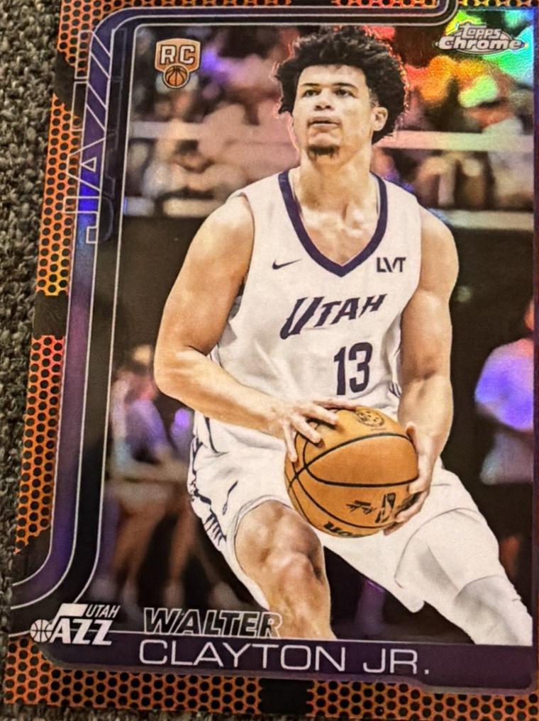 Walter Clayton Jr. [Orange Basketball Refractor] #268