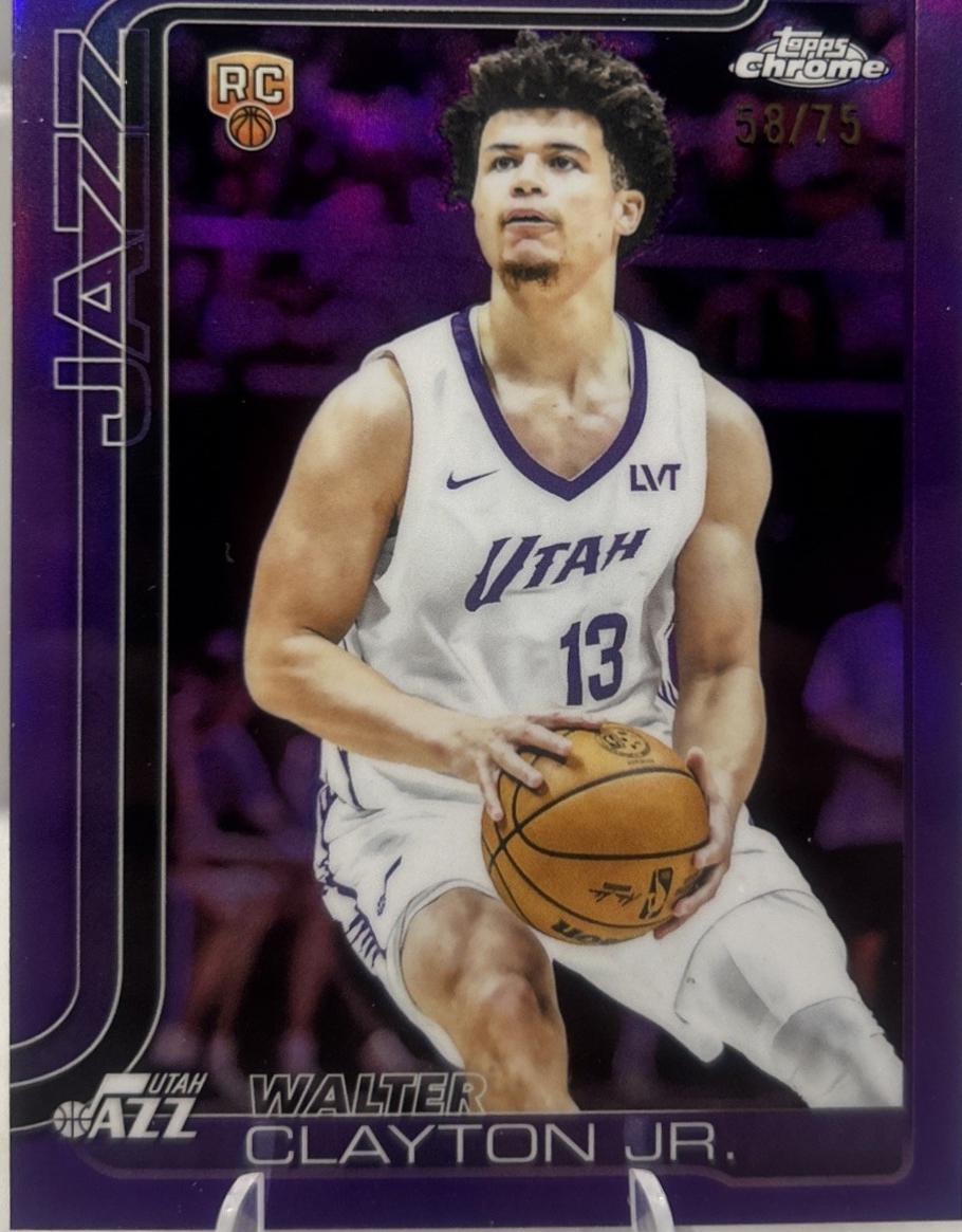 Walter Clayton Jr. [Purple Basketball Refractor] #268