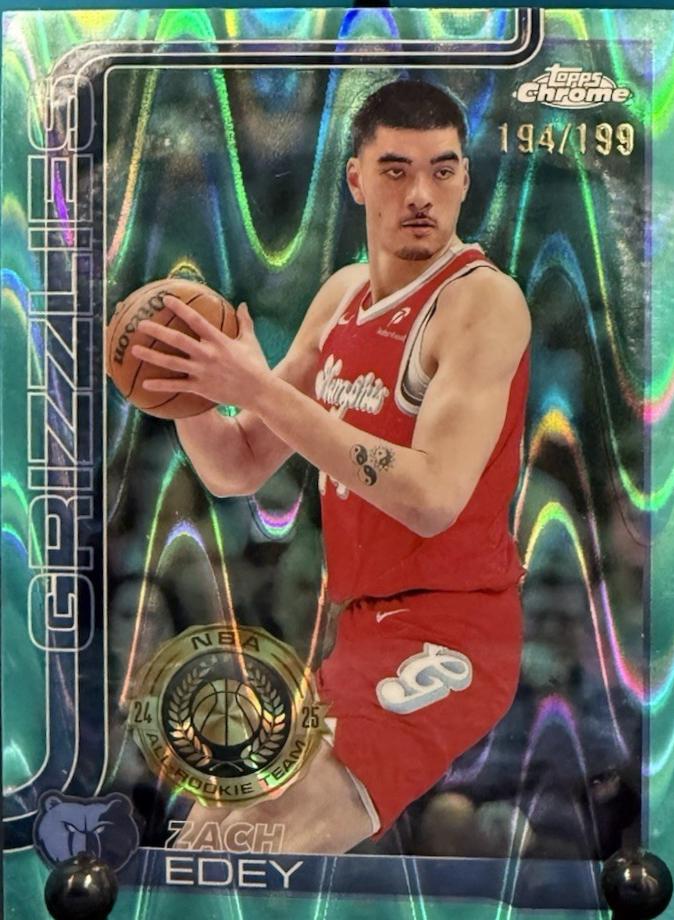 Zach Edey [RayWave Green Refractor] #128