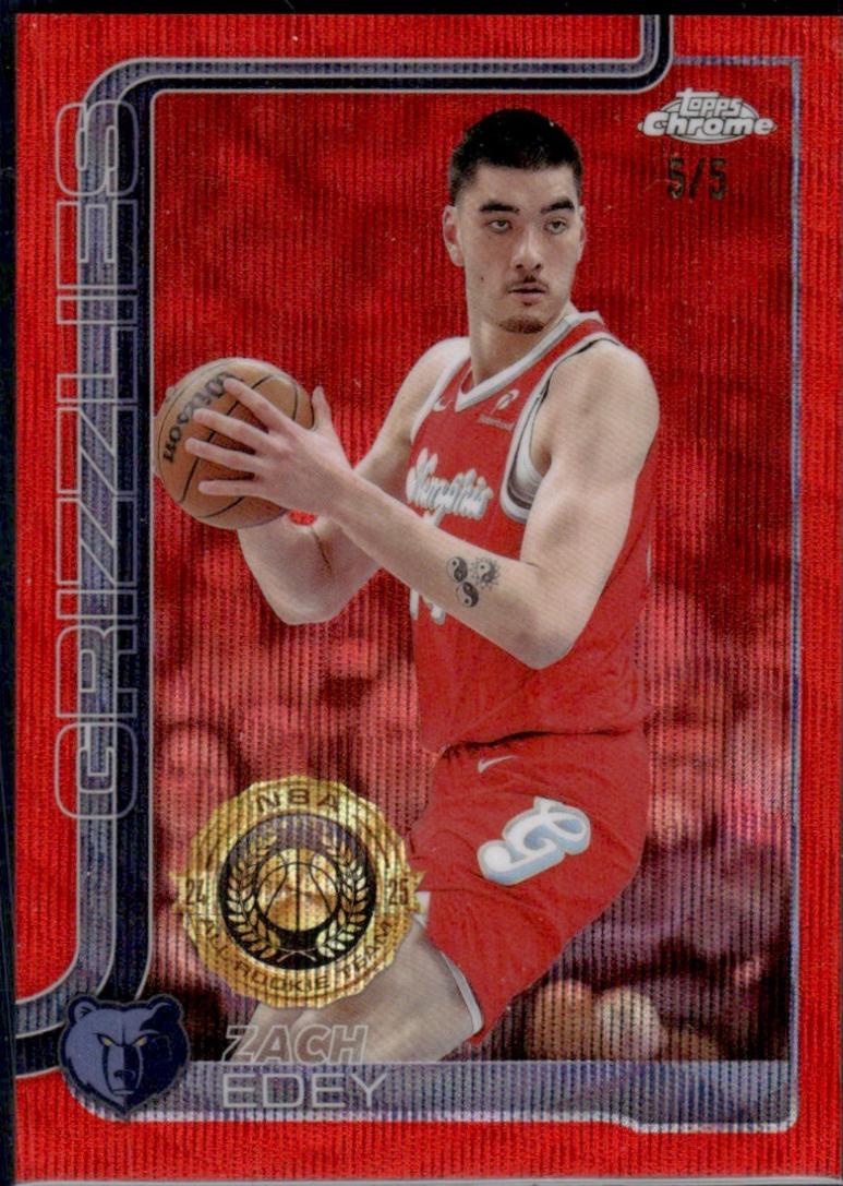 Zach Edey [Red Refractor] #128