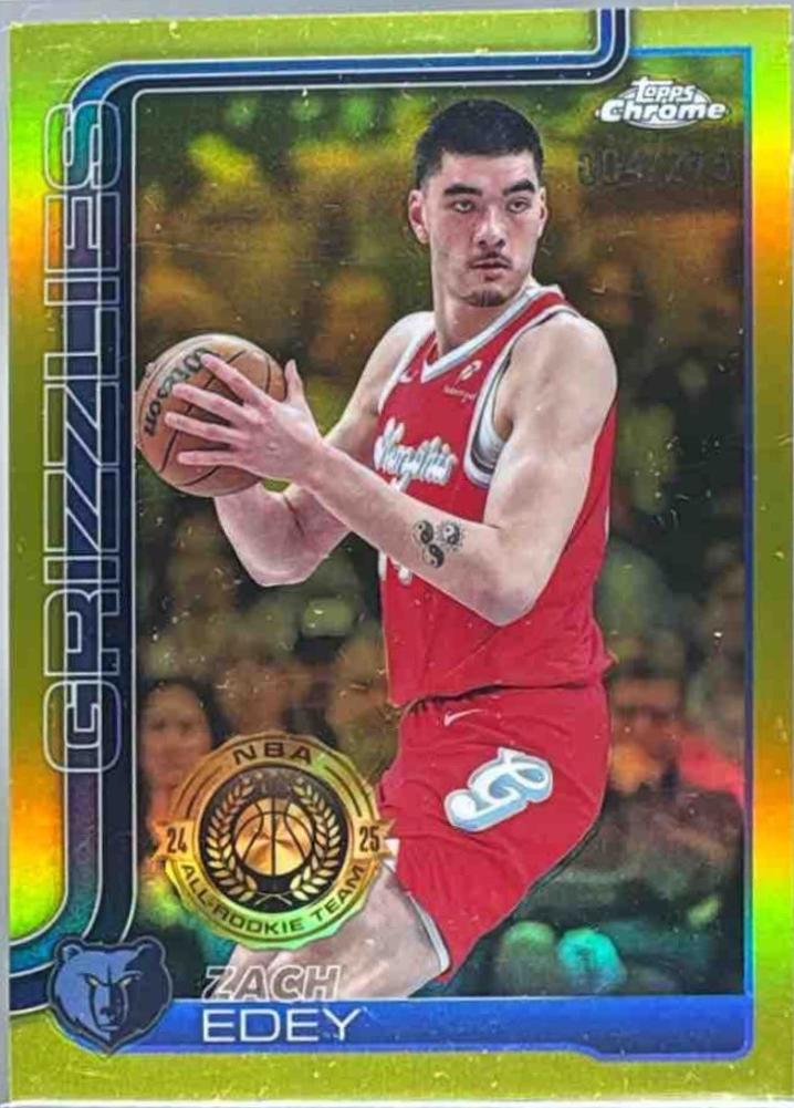 Zach Edey [Yellow Refractor] #128