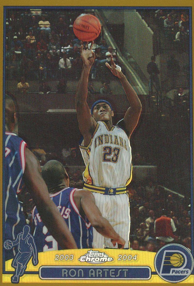 Ron Artest [Gold Refractor] #57