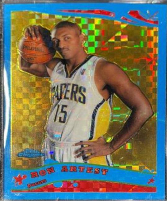 Ron Artest [Blue Xfractor] #142