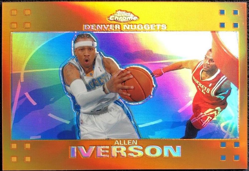 Allen Iverson [Orange Refractor] #33