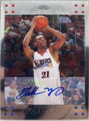 Thaddeus Young [1957 Autograph] #117
