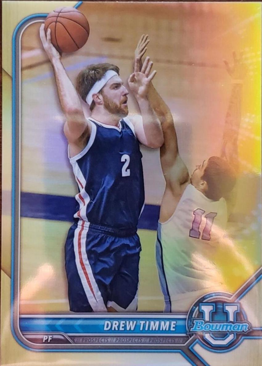 Drew Timme [Chrome Gold Refractor] #92