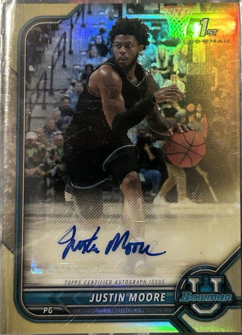 Justin Moore [Chrome Gold Refractor] #56