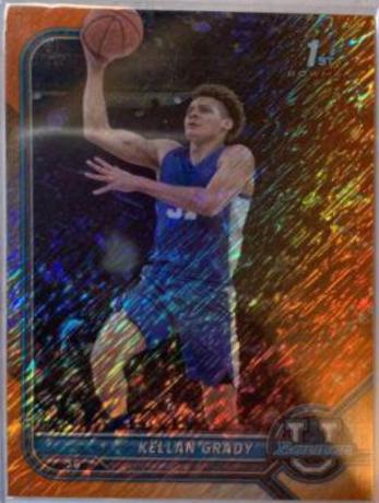 Kellan Grady [Chrome Orange Shimmer Refractor] #48