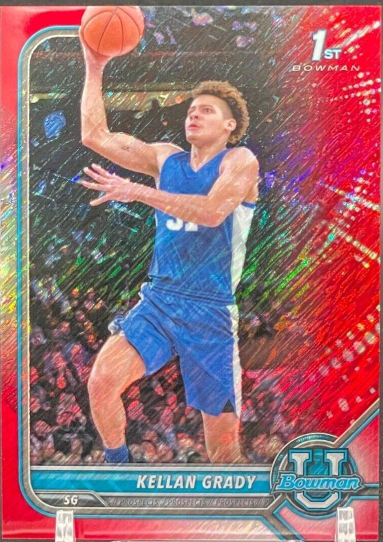 Kellan Grady [Chrome Red Shimmer Refractor] #48