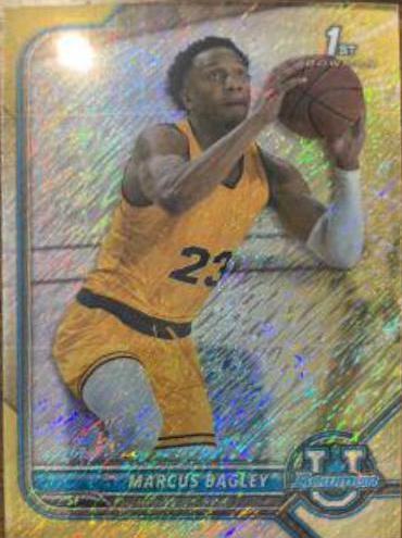 Marcus Bagley [Chrome Gold Shimmer Refractor] #65