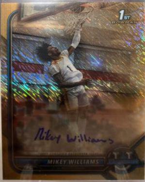 Mikey Williams [Chrome Orange Shimmer Refractor] #86
