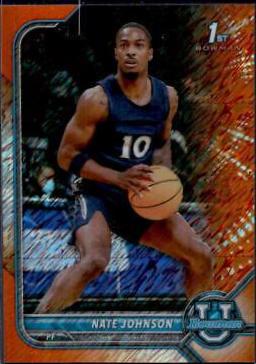 Nate Johnson [Chrome Orange Shimmer Refractor] #59