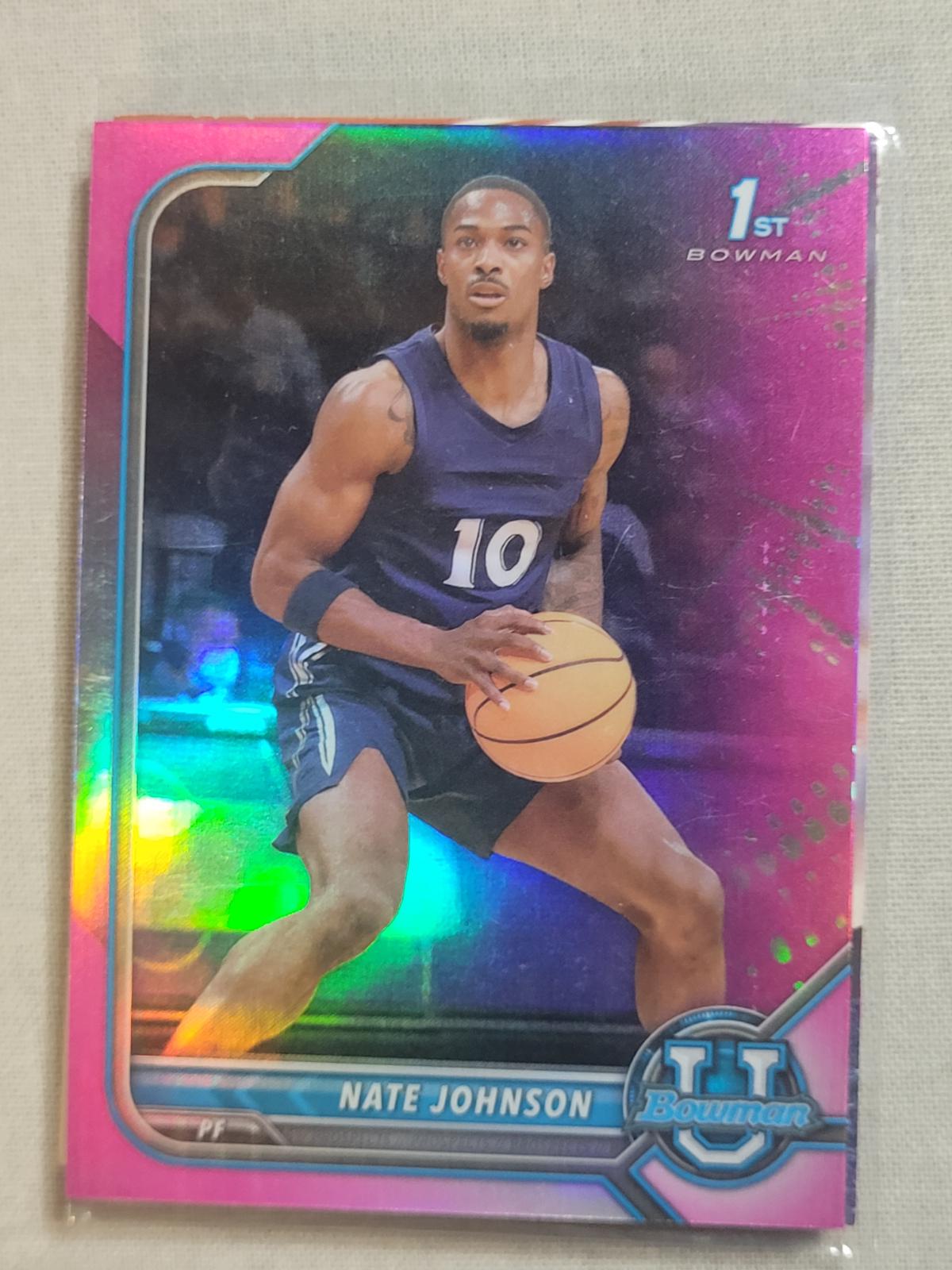 Nate Johnson [Chrome Pink Refractor] #59