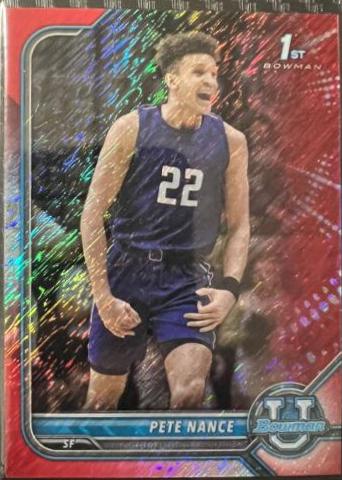 Pete Nance [Chrome Red Shimmer Refractor] #34