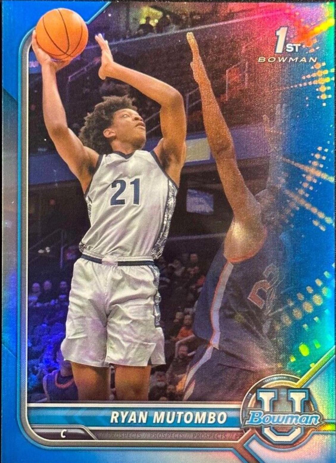 Ryan Mutombo [Chrome Blue Refractor] #18