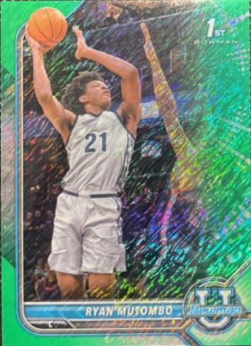 Ryan Mutombo [Chrome Green Shimmer Refractor] #18