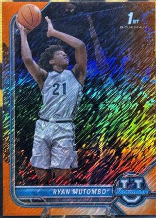 Ryan Mutombo [Chrome Orange Shimmer Refractor] #18