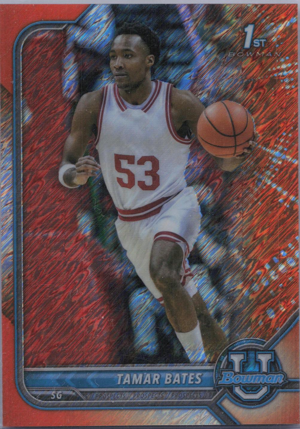 Tamar Bates [Chrome Orange Shimmer Refractor] #39